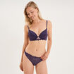 Soutien-gorge maxi push-up padd&eacute; violet femme