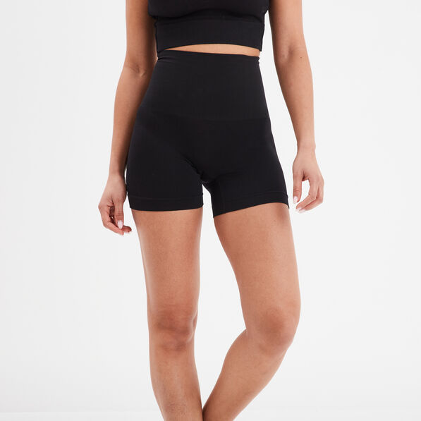 Cycliste gainant sans couture noir femme
