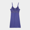 Combinette avec dentelle bleu marine femme