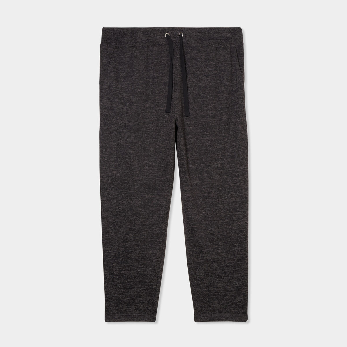 Pantalon de jogging taille élastiquée gris foncé femme grande taille