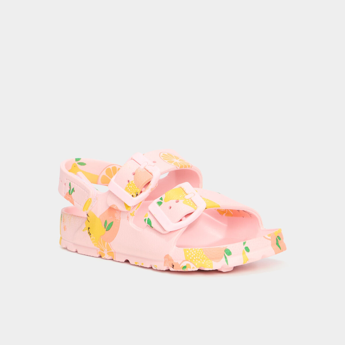 Mules de plage avec boucles multicolore fille