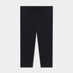 Legging uni en coton noir bébé fille