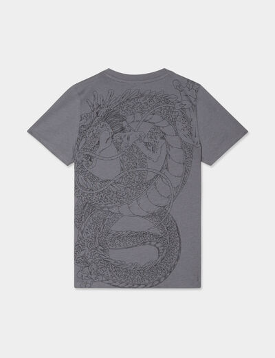 T-shirt manches courtes Dragon Ball gris foncé garçon