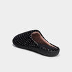 Chaussons mules Isotoner vert anis femme