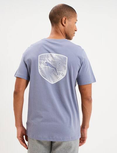 T-shirt manches courtes coton Puma mauve homme