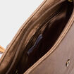 Sac en bandoulière avec clous taupe femme