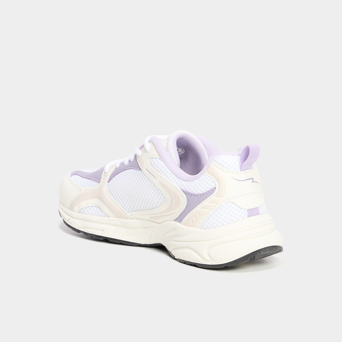 Baskets running &agrave; lacets blanc fille