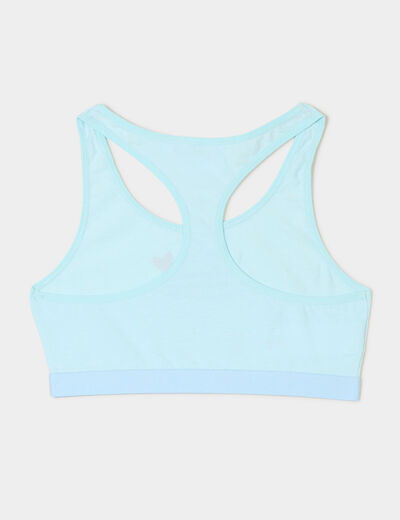 Lot 2 brassières coton Stitch vert fille
