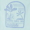 T-shirt à manches courtes en coton vert turquoise bébé garçon