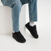 Tennis &agrave; lacets bout rond noir homme