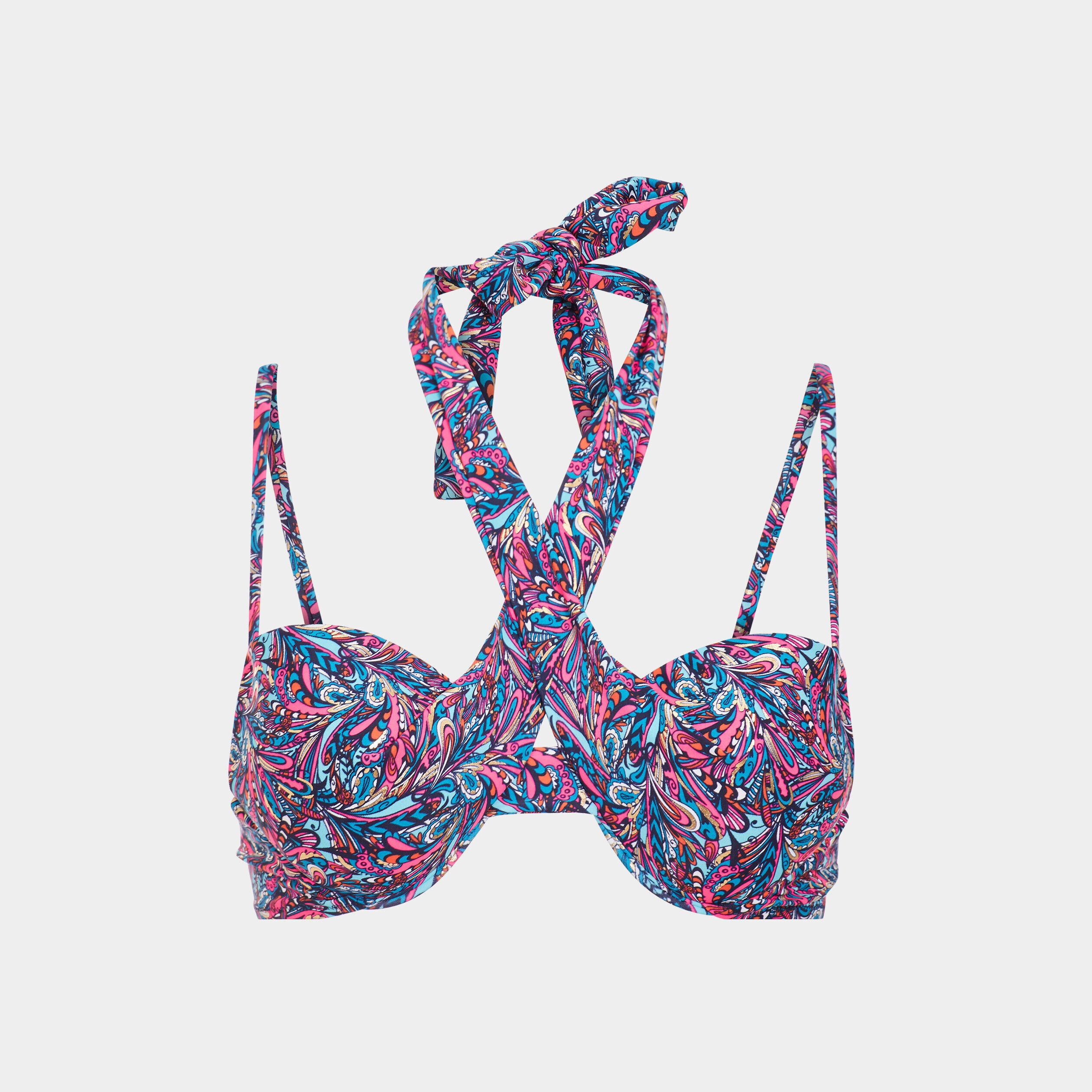 Haut de maillot de bain rose fushia femme WAMEA BEACH