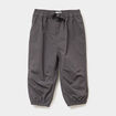 Pantalon droit doublé taille élastiquée gris foncé bébé garçon