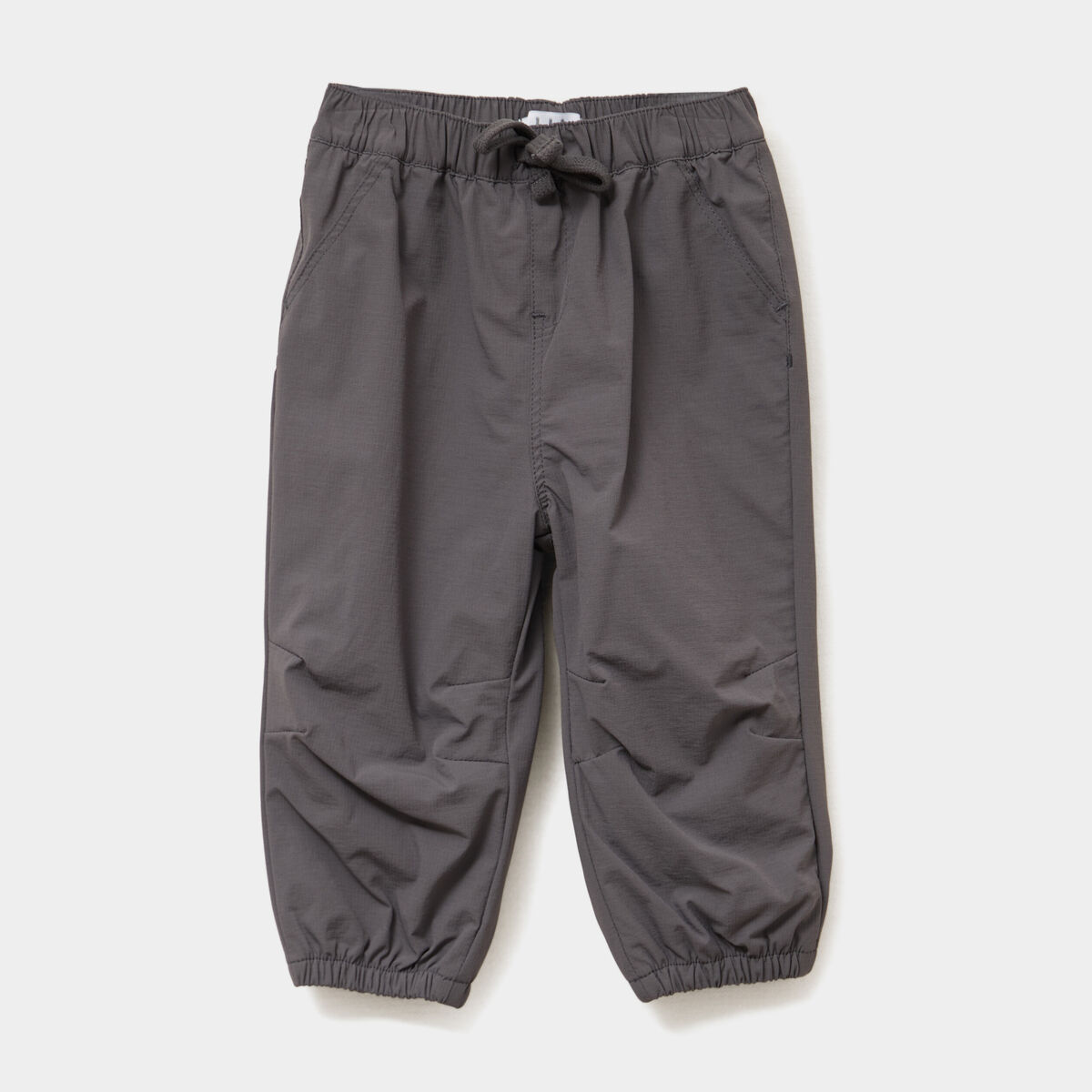 Pantalon droit doublé taille élastiquée gris foncé bébé garçon