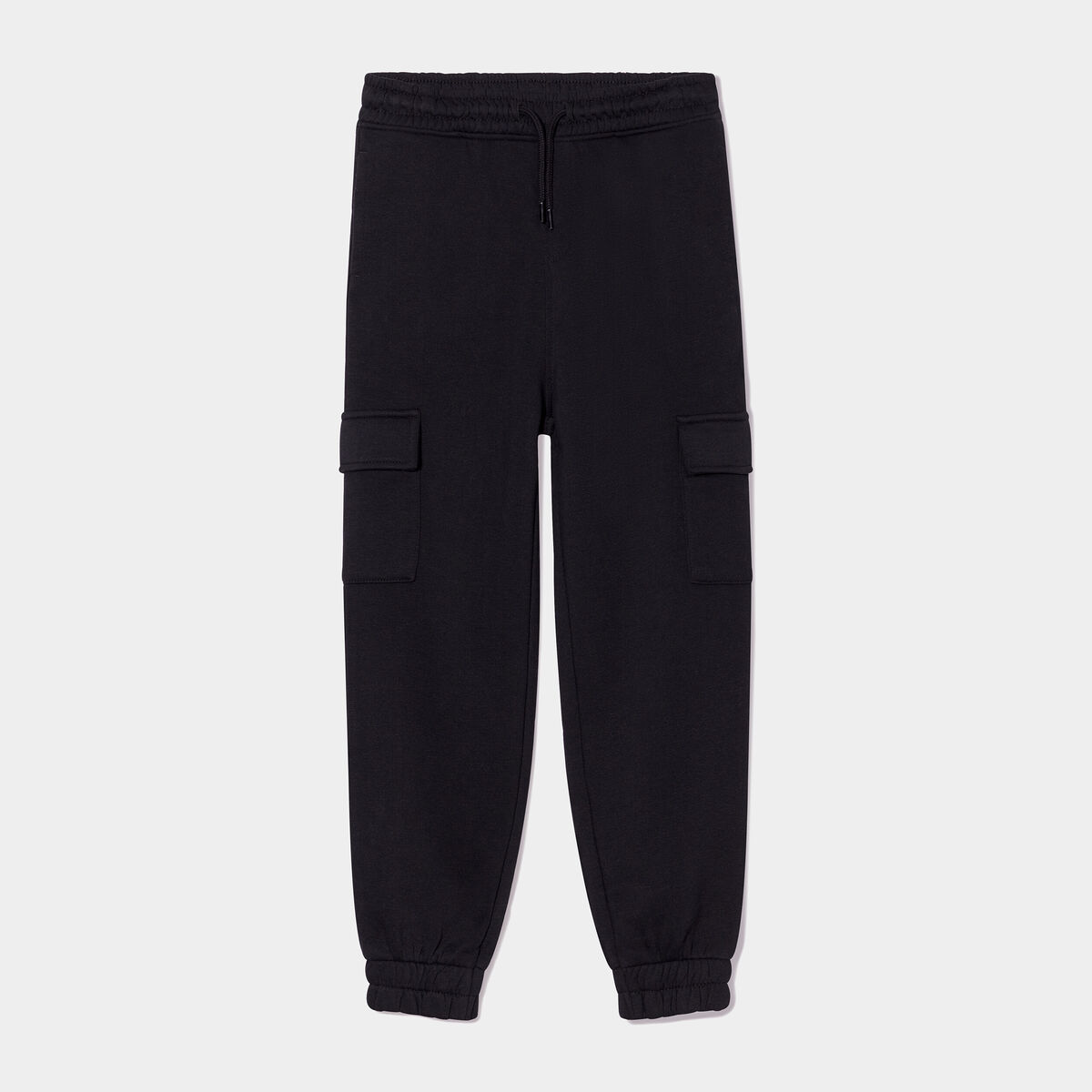 Pantalon de jogging cargo noir gar&ccedil;on