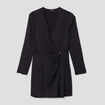 Robe courte plis devant Mosquitos noir femme