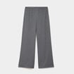 Bas de pyjama large c&ocirc;tel&eacute; long gris fonc&eacute; femme