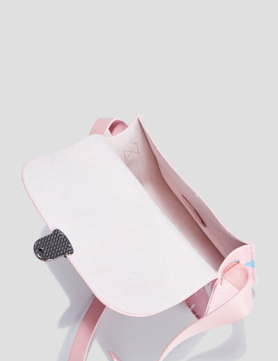 Sac bandoulière rose fille