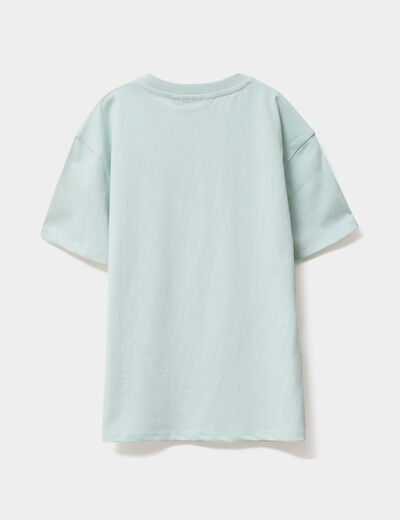T-shirt manches courtes Demon Slayer vert pastel garçon