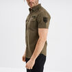 Chemise manches courtes Liberto vert kaki homme