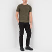Pantalon chino droit stretch noir homme