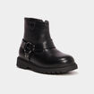 Bottines crantées avec boucles Liberto noir fille