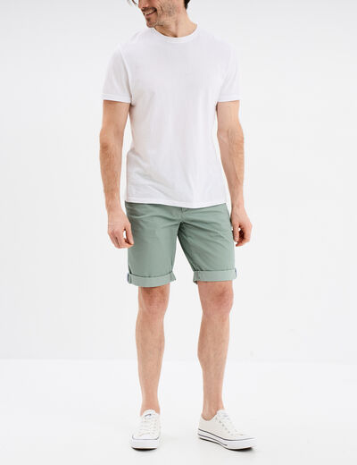 Bermuda chino droit Creeks vert homme