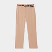 Pantalon city stretch 7/8ème marron femme