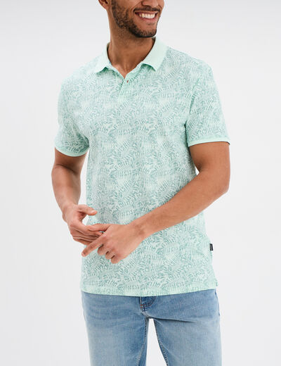 Polo manches courtes Creeks vert pastel homme