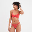 Soutien-gorge emboîtant paddé dentelle rose framboise femme