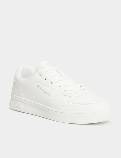 Tennis basses &agrave; lacets Champion Newman blanc homme