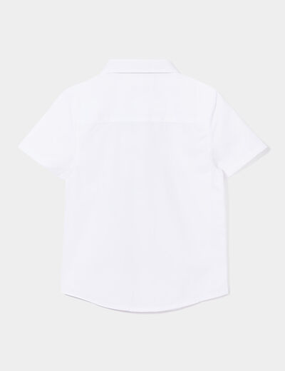 Chemise manches courtes blanc garçon