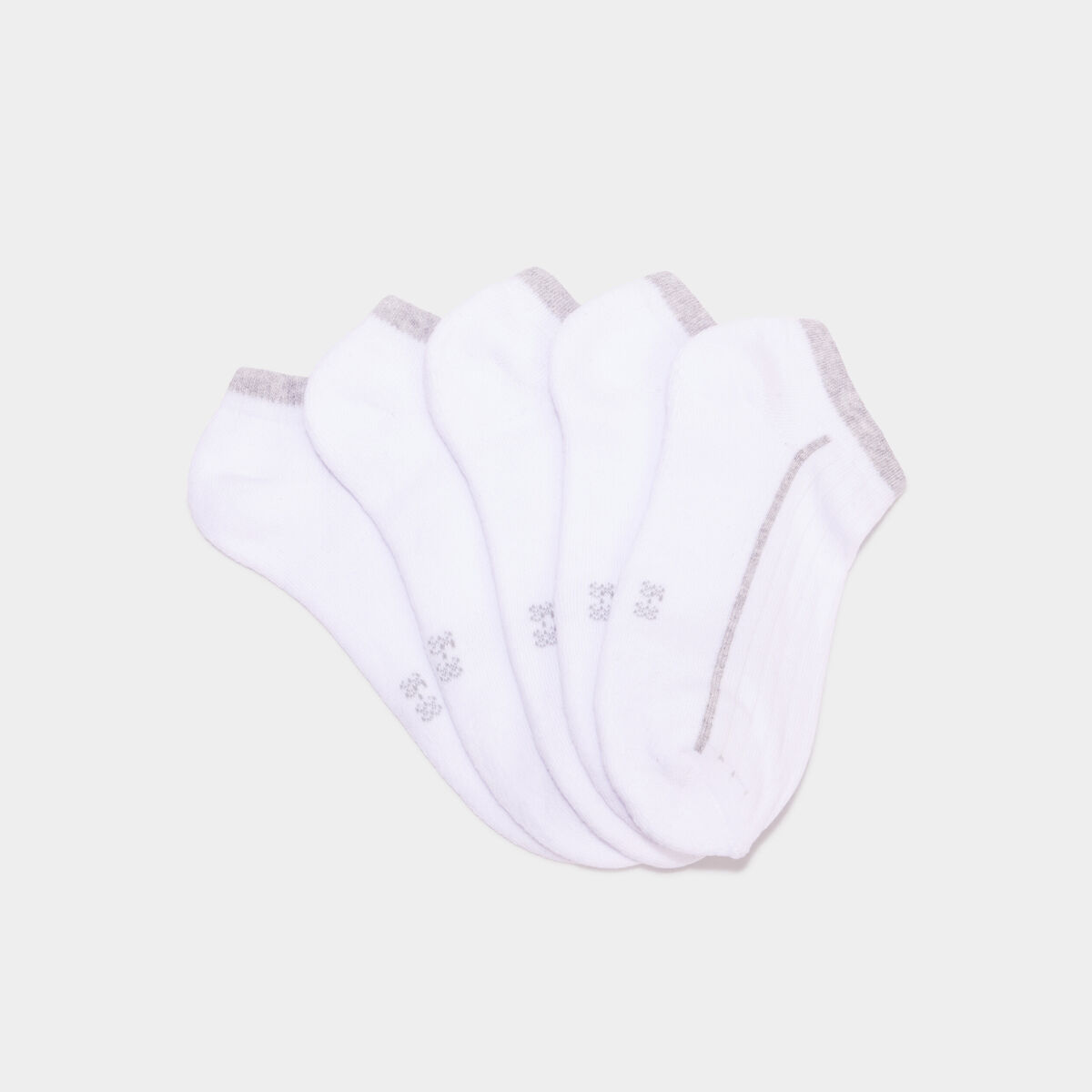 Lot 5 paires chaussettes blanc femme