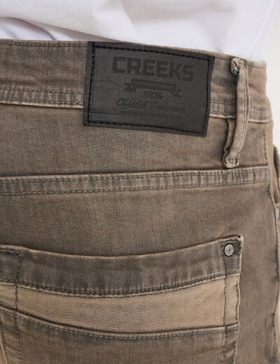 Bermuda short en jean regular denim gris homme