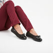 Ballerines en cuir Confortissimo noir femme