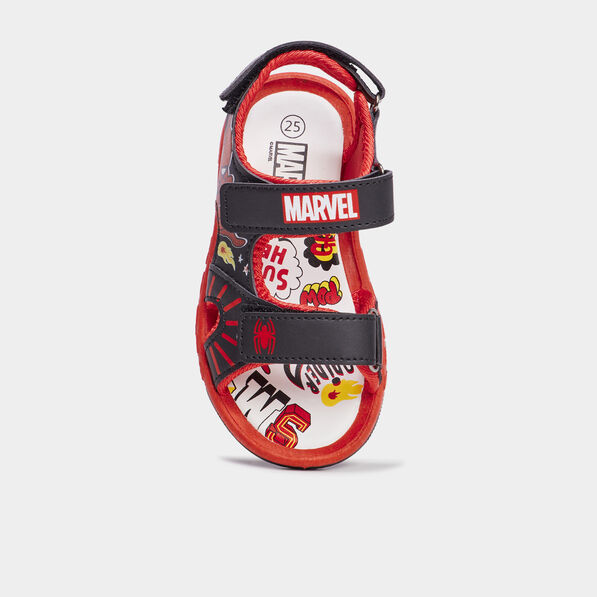 Sandales à scratchs Spider-Man noir garçon