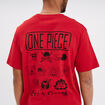 T-shirt manches courtes coton One Piece rouge homme
