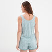 Haut de pyjama débardeur vert femme