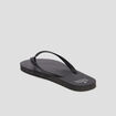 Tongs semelle plate noir femme