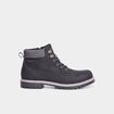 Boots crant&eacute;es zipp&eacute;es Trappeur noir gar&ccedil;on