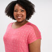 Chemise de nuit manches courtes rouge femme grande taille