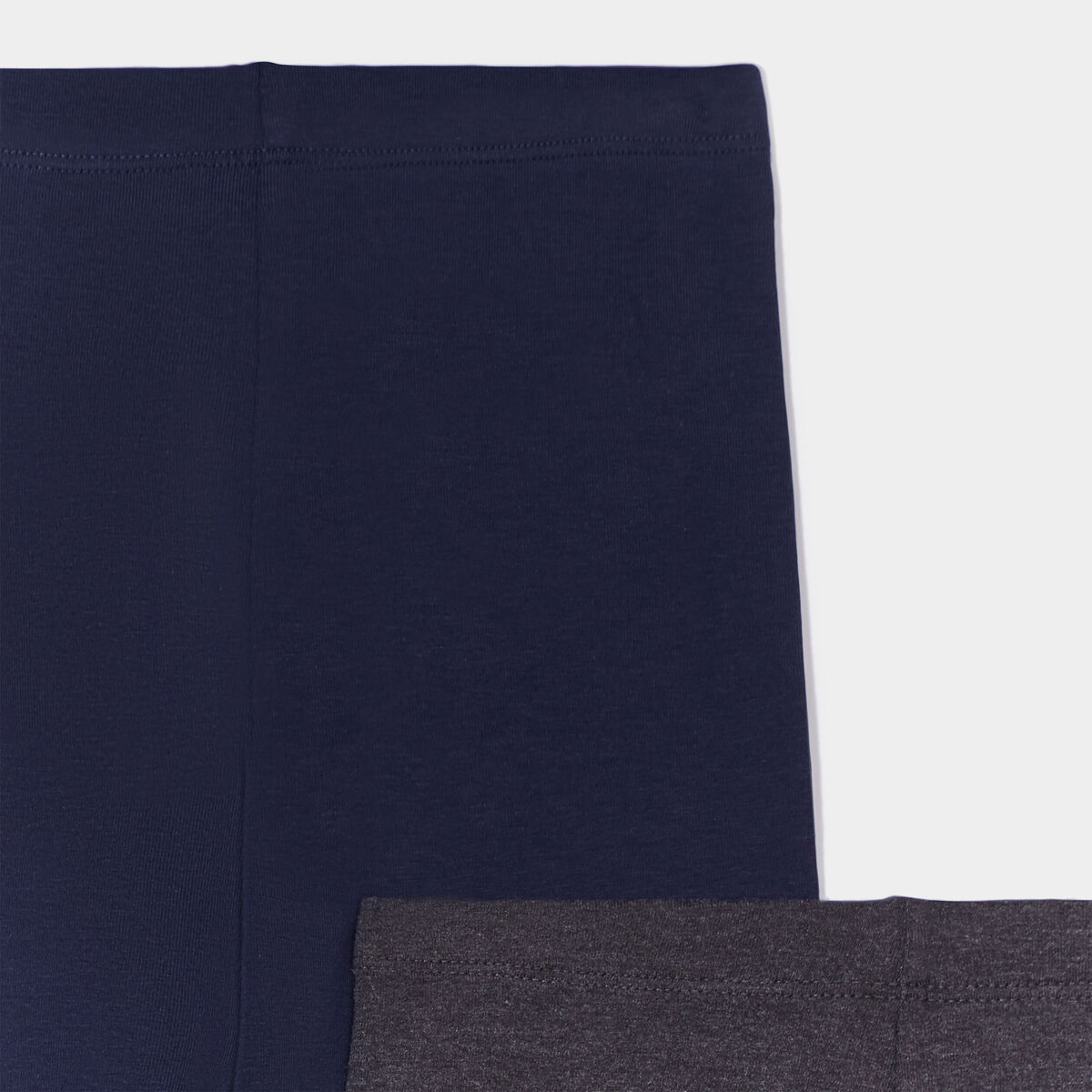Lot 2 leggings coton bleu marine fille