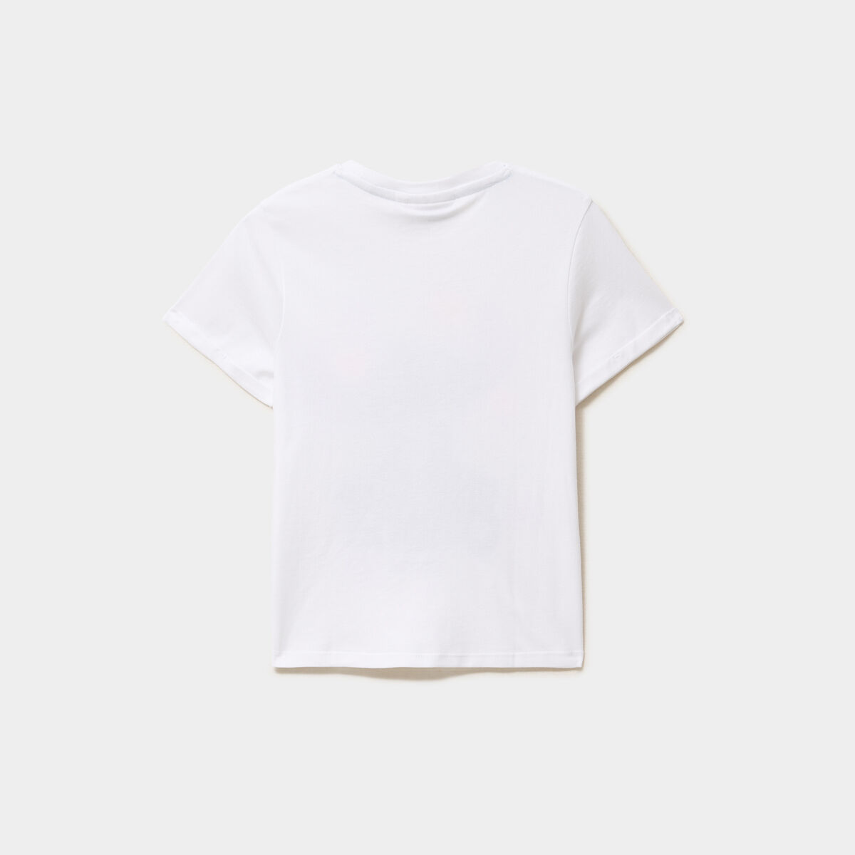T-shirt en coton manches courtes Stitch blanc fille