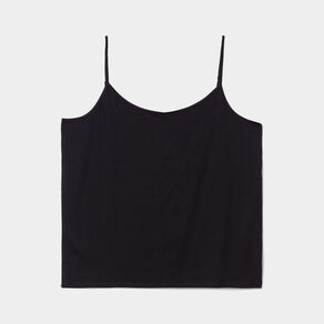 debardeur col rond bretelles fines noir femmegt Débardeur col rond bretelles fines noir femme grande taille
