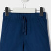 Short droit taille élastiquée à coulisse bleu marine garçon