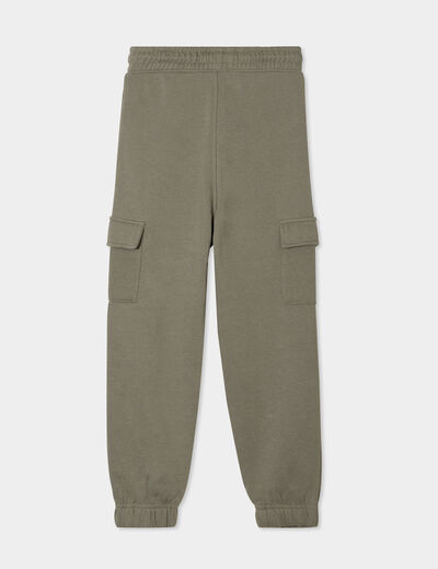 Pantalon de jogging cargo vert kaki garçon