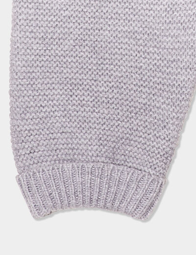 Pantalon tricot coton gris clair bébé garçon