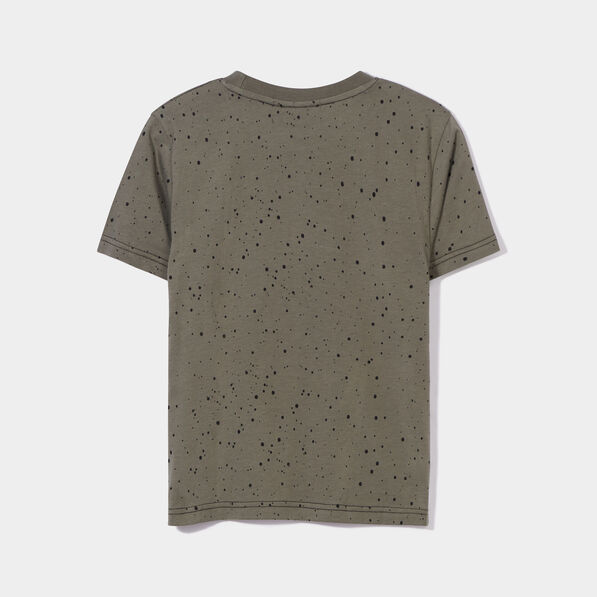 t shirt manches courtes coton minecraft vert kaki garcon T-shirt manches courtes coton Minecraft vert kaki garçon