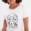T-shirt manches courtes Tic et Tac ivoire femme