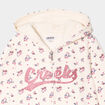 Sweat zippé à capuche Creeks beige fille