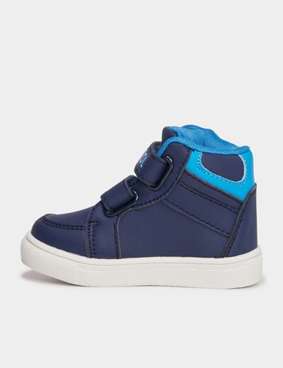 Baskets montantes à scratchs Paw Patrol bleu marine bébé garçon